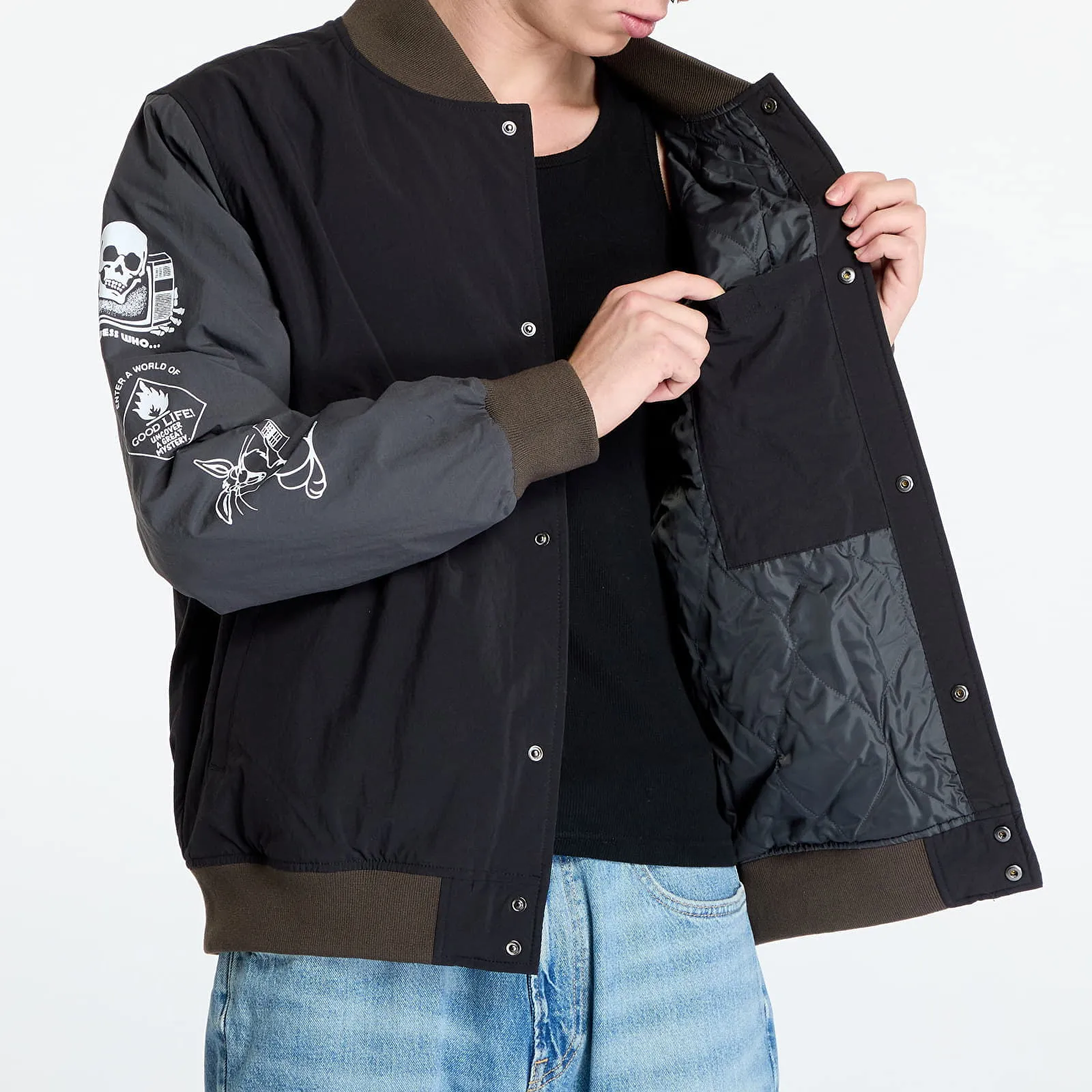 Bomberjacke Vans Crazy Eddy Baseball Jacket VN000JY1KOU1
